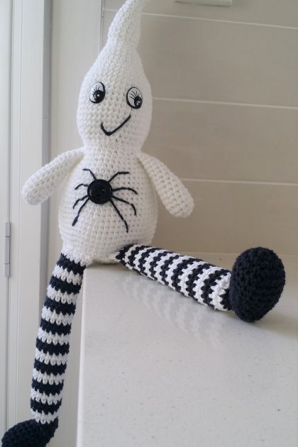 Hand Crocheted Casper the Friendly Ghost